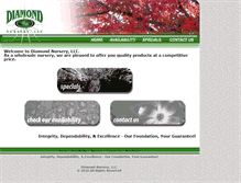 Tablet Screenshot of diamondnursery.com